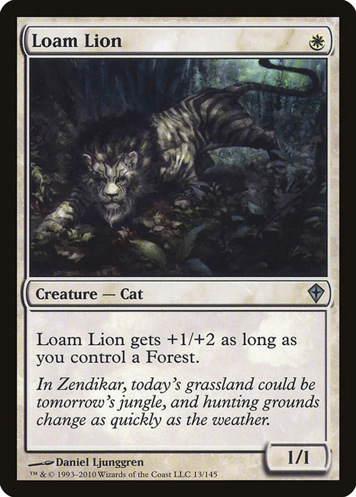 Carta Magic - FOIL Loam Lion - Idioma: Ingles - Edicion: Worldwake 1
