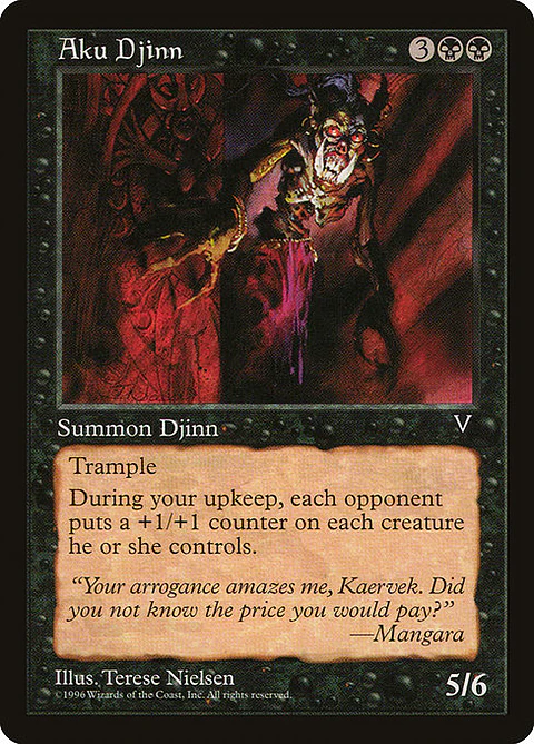 Carta Magic - Aku Djinn - Idioma: Ingles - Edicion: Visions