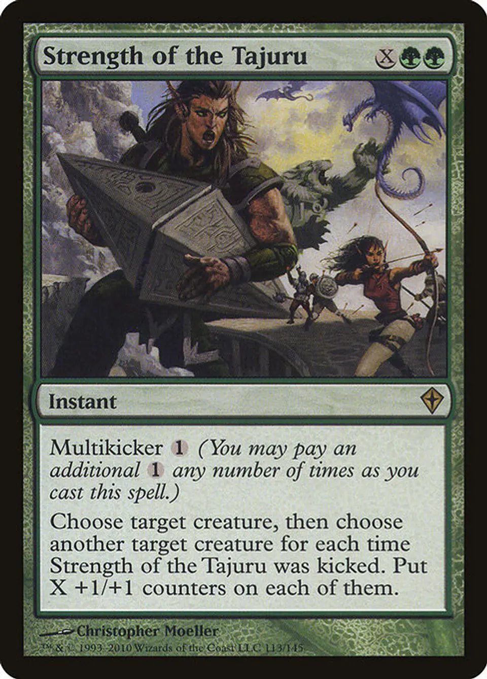 Carta Magic - FOIL Strength of the Tajuru - Idioma: Español - Edicion: Worldwake 1