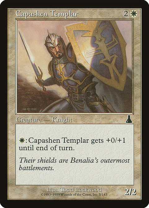 Carta Magic - FOIL Capashen Templar - Idioma: Español - Edicion: Urza's Destiny