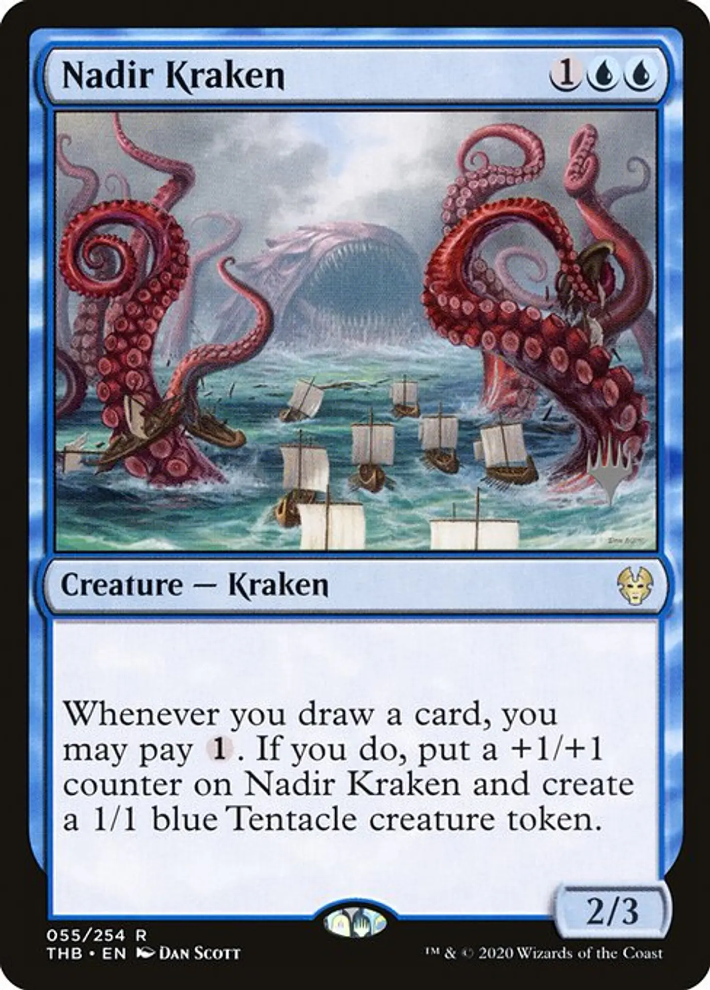 Carta Magic - Nadir Kraken - Idioma: Español - Edicion: Theros Beyond Death Promos 1