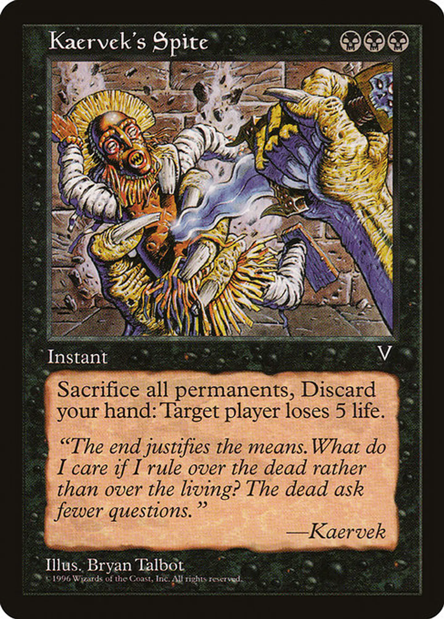 Carta Magic - Kaervek's Spite - Idioma: Ingles - Edicion: Visions 1