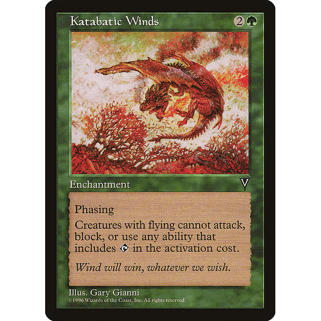 Carta Magic - Katabatic Winds - Idioma: Ingles - Edicion: Visions