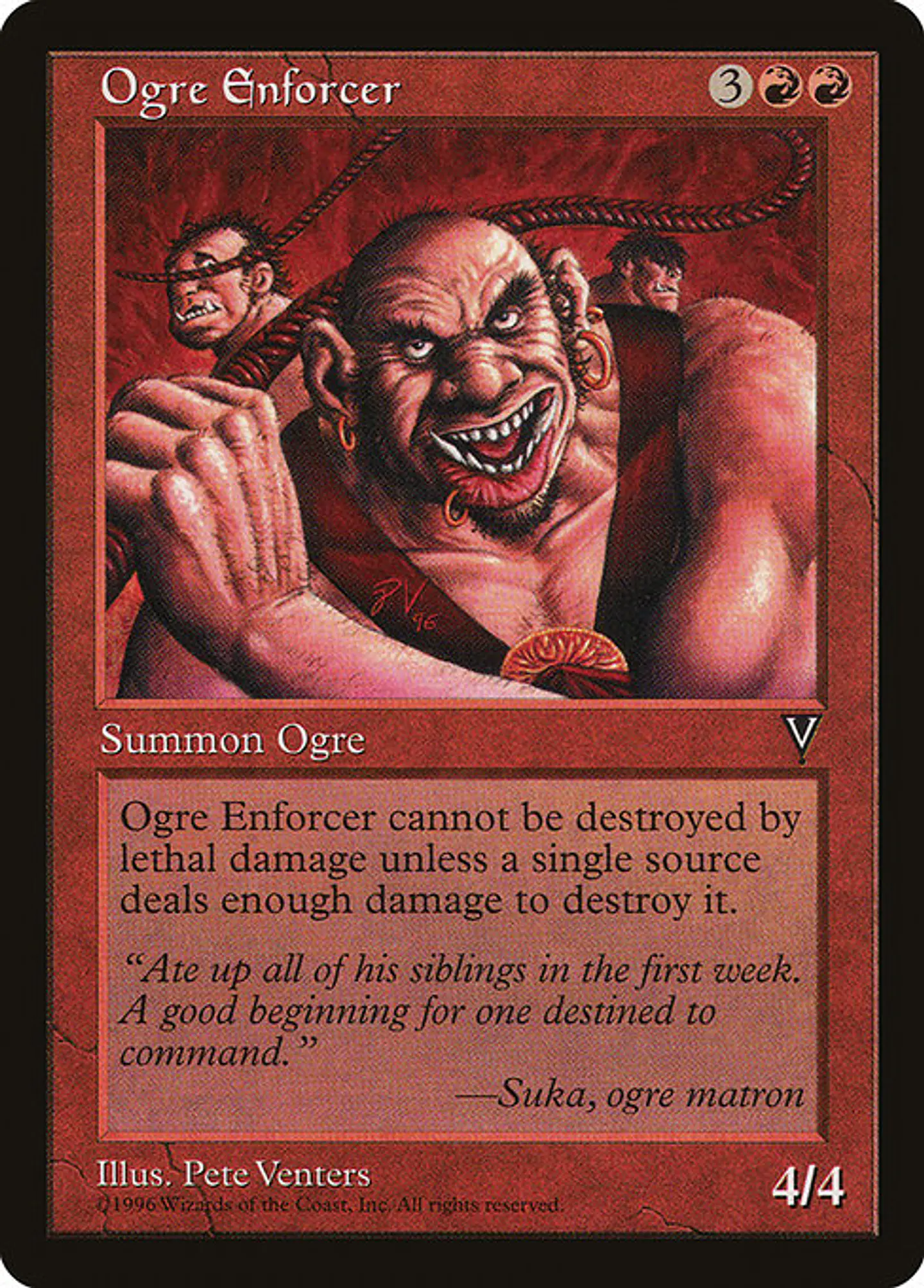 Carta Magic - Ogre Enforcer - Idioma: Ingles - Edicion: Visions 1