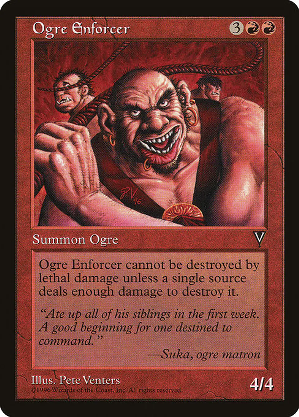 Carta Magic - Ogre Enforcer - Idioma: Ingles - Edicion: Visions 1