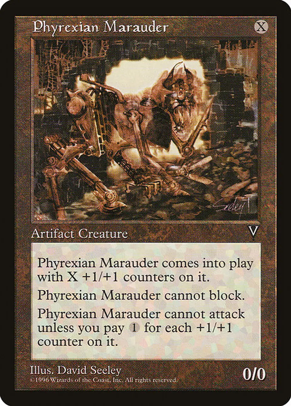 Carta Magic - Phyrexian Marauder - Idioma: Ingles - Edicion: Visions 1
