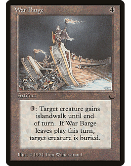 Carta Magic - War Barge - Idioma: Ingles - Edicion: The Dark