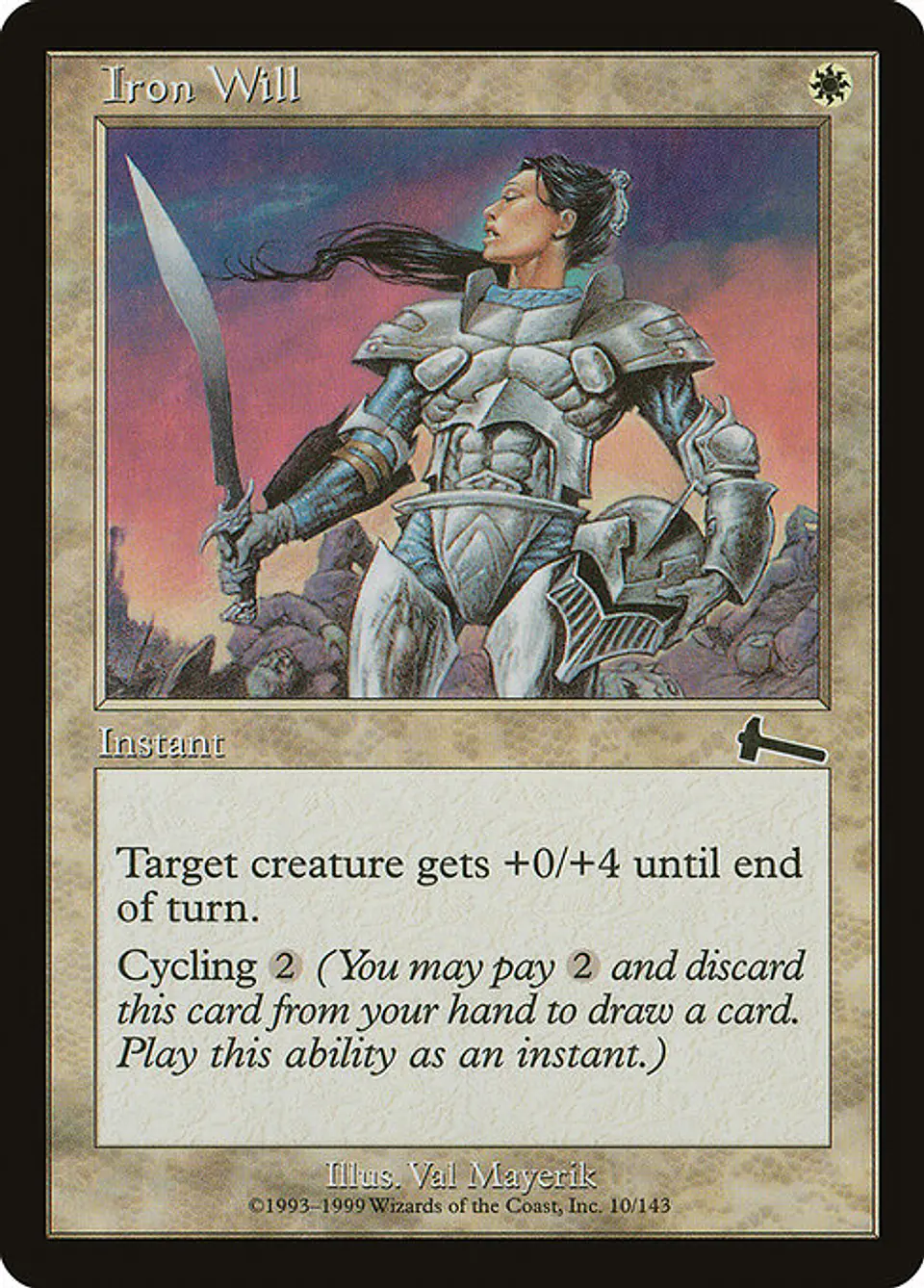 Carta Magic - FOIL Iron Will - Idioma: Español - Edicion: Urza's Legacy 1