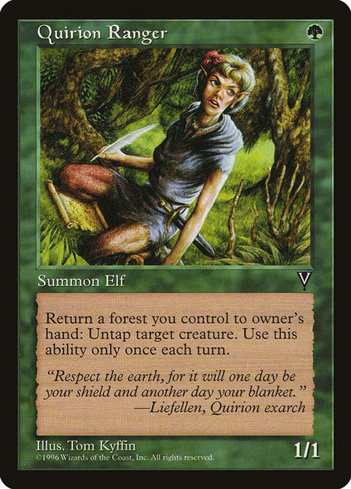 Carta Magic - Quirion Ranger - Idioma: Español - Edicion: Visions 1