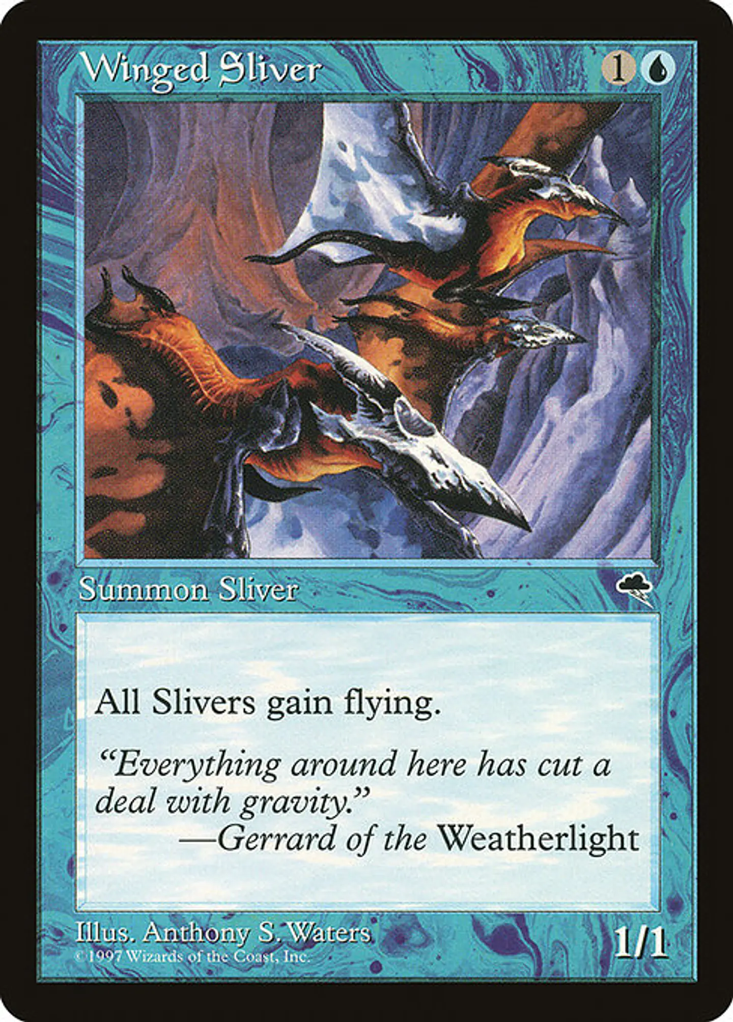 Carta Magic - Winged Sliver - Idioma: Ingles - Edicion: Tempest 1
