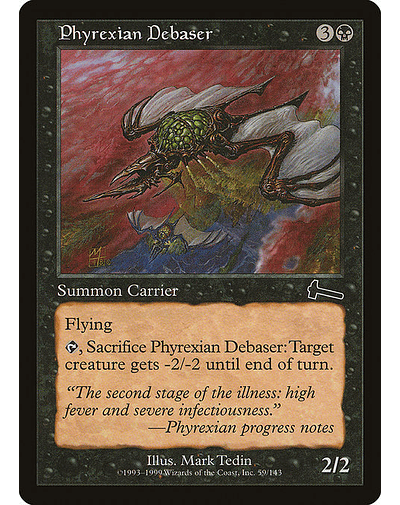 Carta Magic - FOIL Phyrexian Debaser - Idioma: Ingles - Edicion: Urza's Legacy