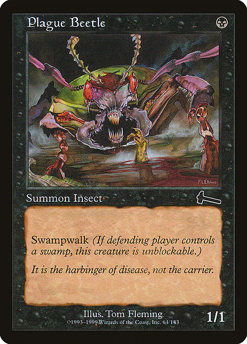 Carta Magic - FOIL Plague Beetle - Idioma: Español - Edicion: Urza's Legacy