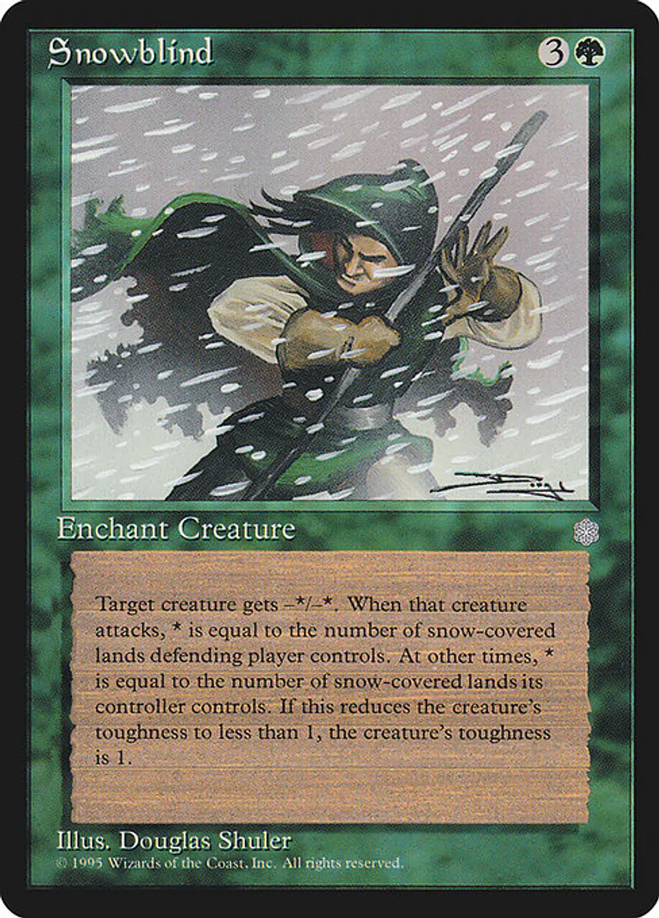 Carta Magic - Snowblind - Idioma: Español - Edicion: Ice Age 1