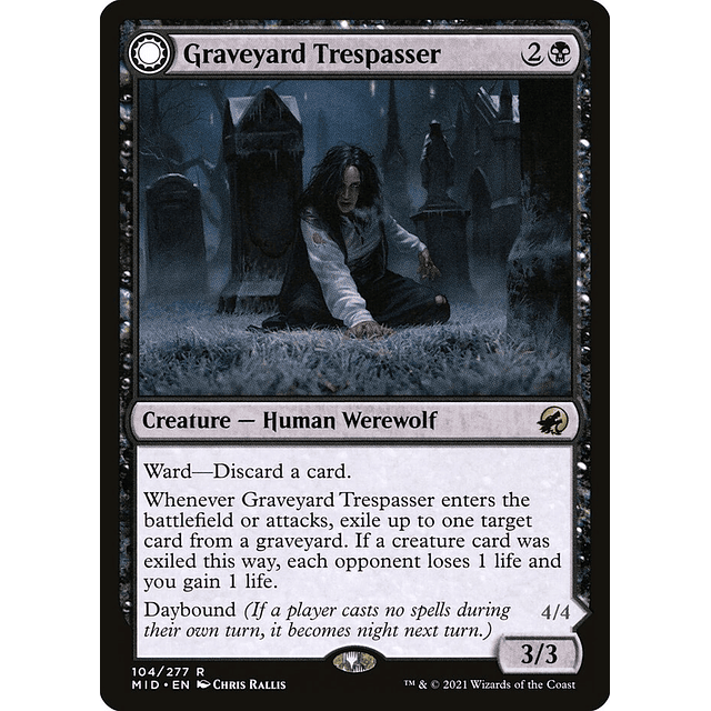 Carta Magic - FOIL Graveyard Trespasser - Idioma: Ingles - Edicion: Innistrad: Midnight Hunt