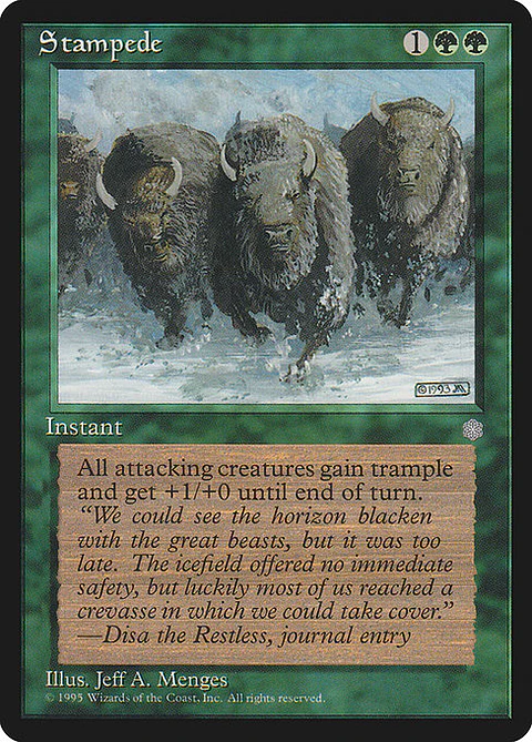 Carta Magic - Stampede - Idioma: Español - Edicion: Ice Age