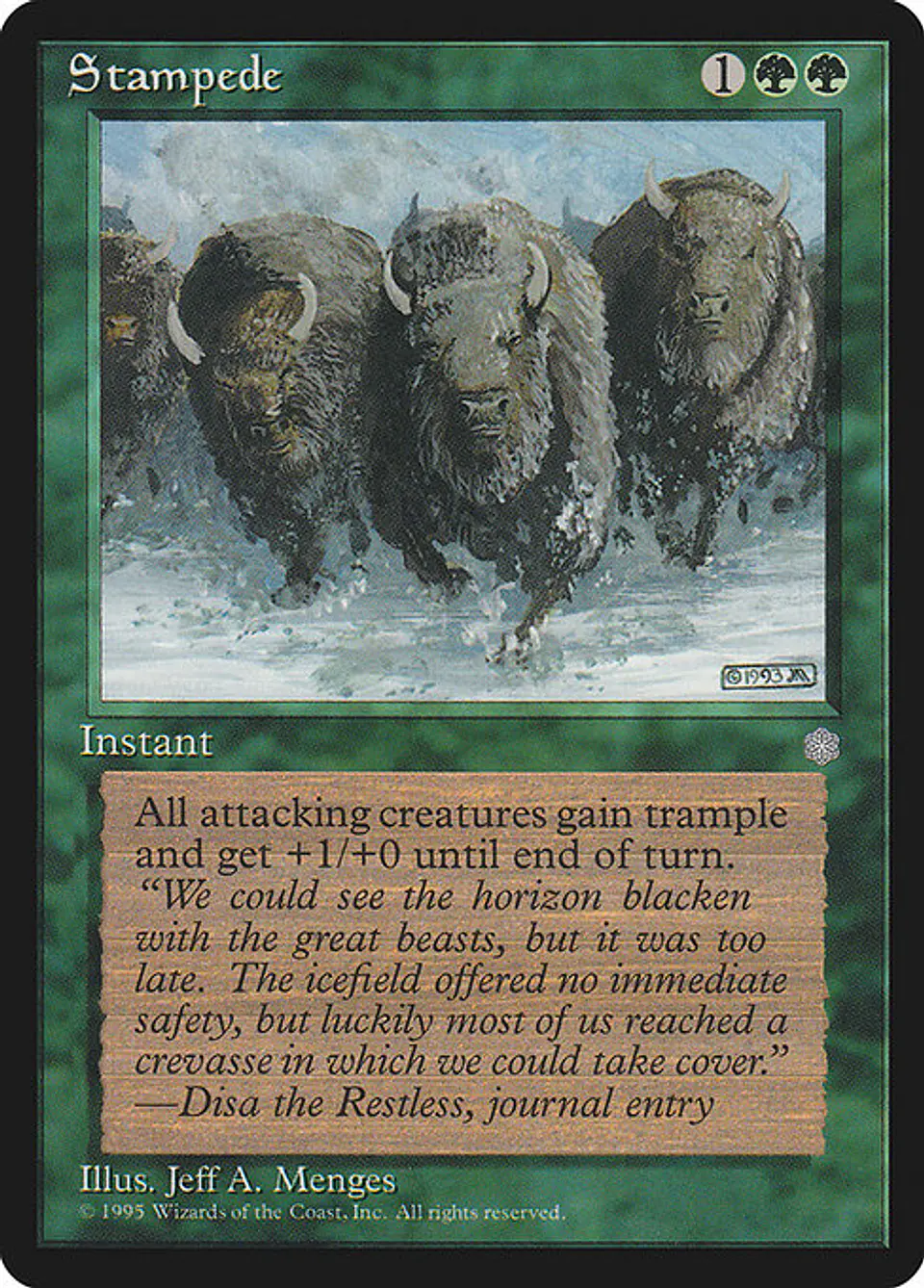 Carta Magic - Stampede - Idioma: Español - Edicion: Ice Age 1