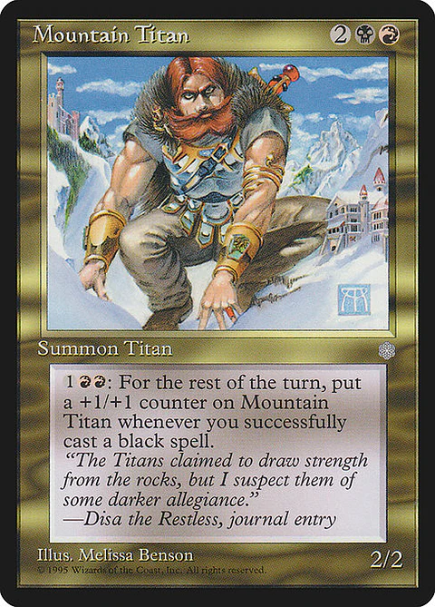 Carta Magic - Mountain Titan - Idioma: Español - Edicion: Ice Age