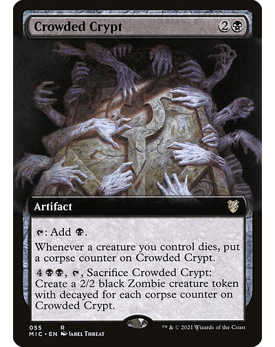 Carta Magic - Crowded Crypt - Idioma: Ingles - Edicion: Midnight Hunt Commander