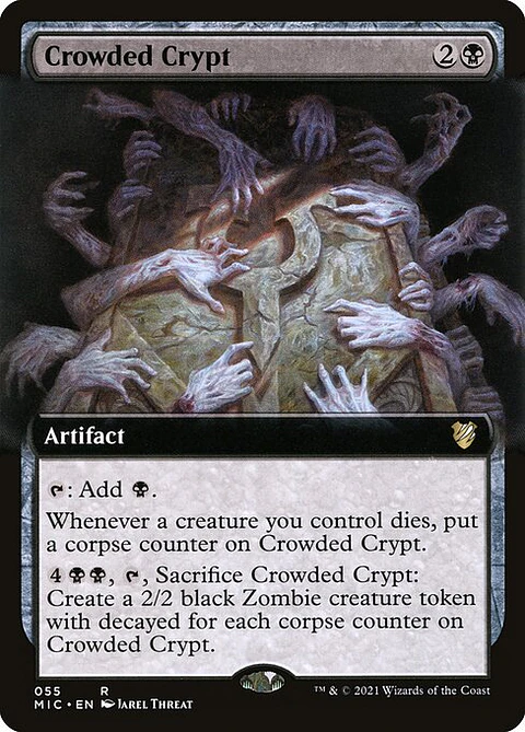 Carta Magic - Crowded Crypt - Idioma: Ingles - Edicion: Midnight Hunt Commander