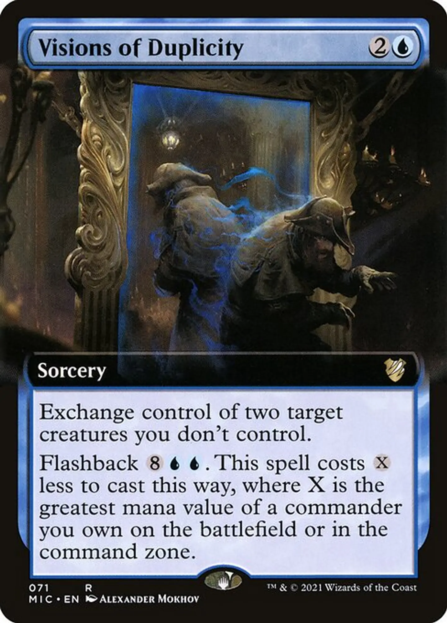 Carta Magic - Visions of Duplicity - Idioma: Ingles - Edicion: Midnight Hunt Commander 1