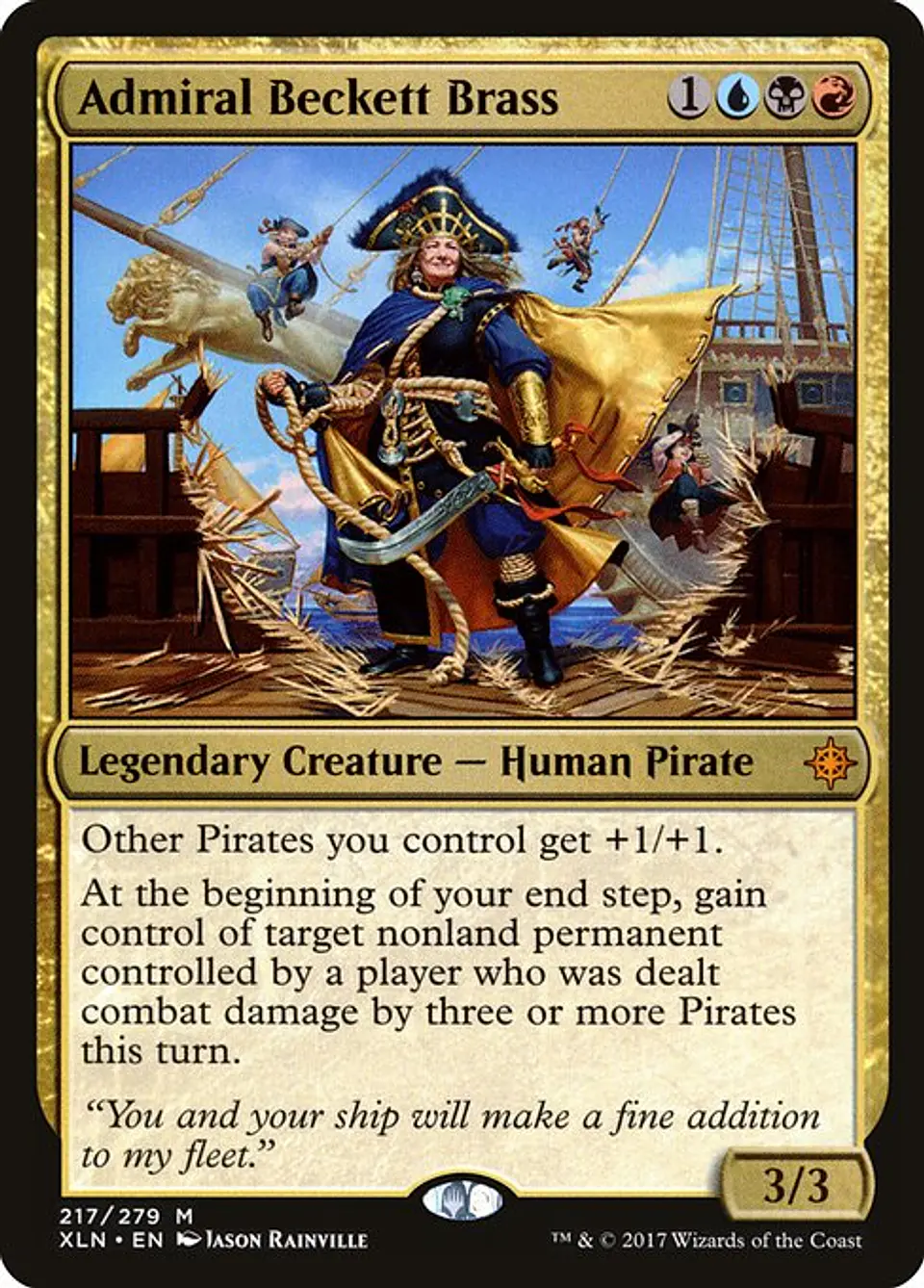 Carta Magic - Admiral Beckett Brass - Idioma: Español - Edicion: Ixalan 1