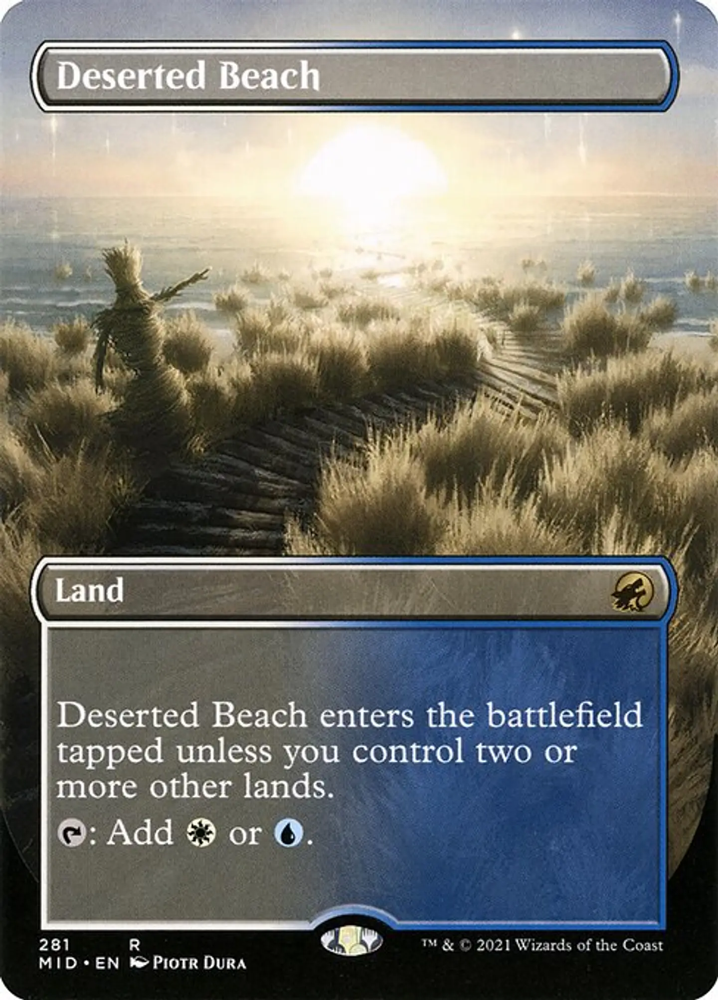 Carta Magic - Deserted Beach - Idioma: Ingles - Edicion: Innistrad: Midnight Hunt 1