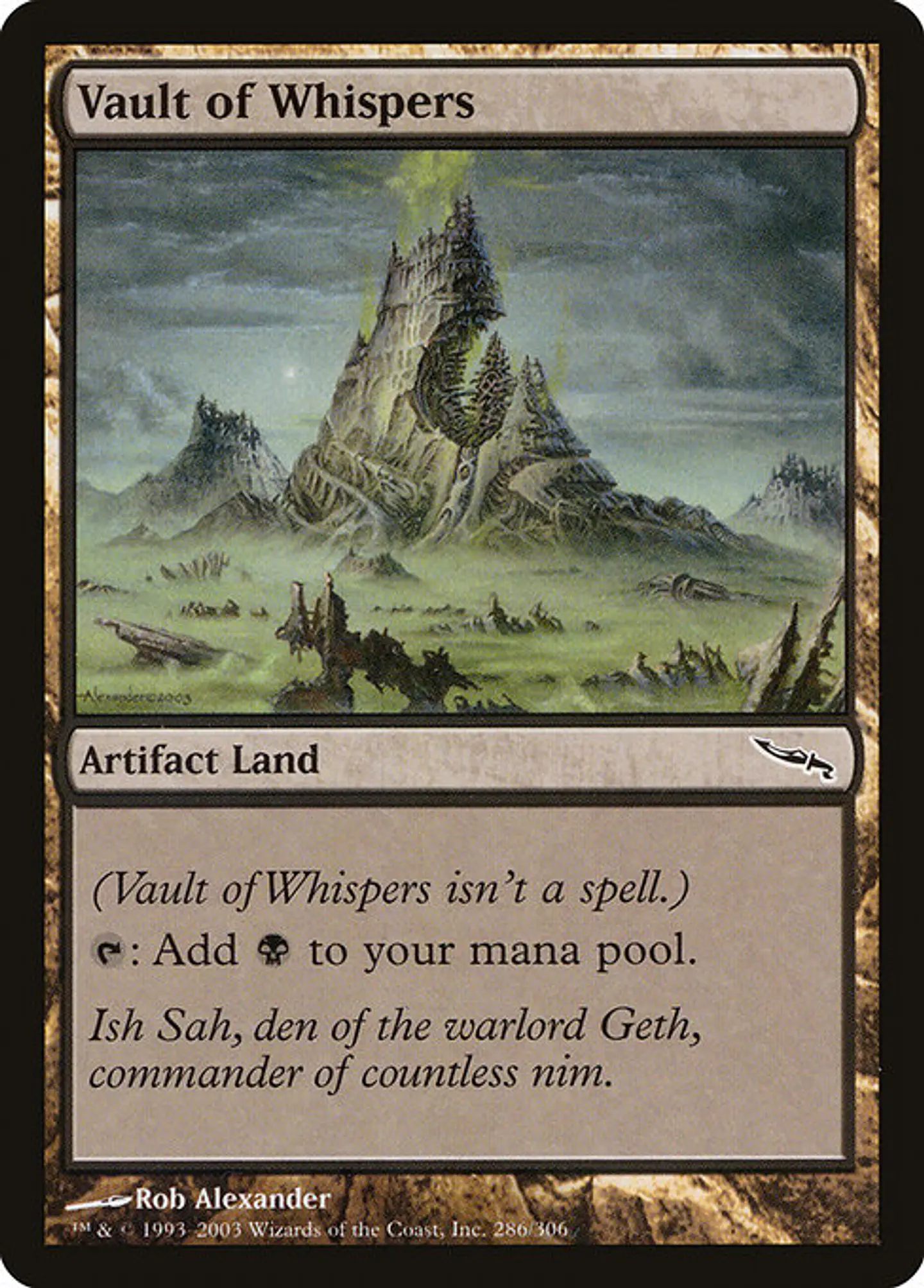 Carta Magic - Vault of Whispers - Idioma: Español - Edicion: Mirrodin 1