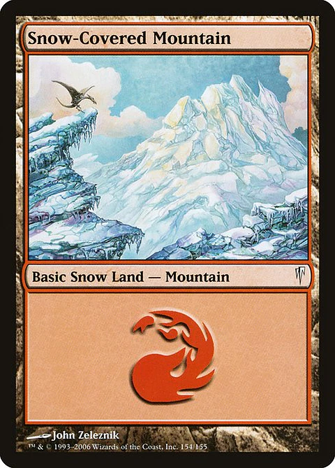 Carta Magic - Snow-Covered Mountain - Idioma: Español - Edicion: Coldsnap