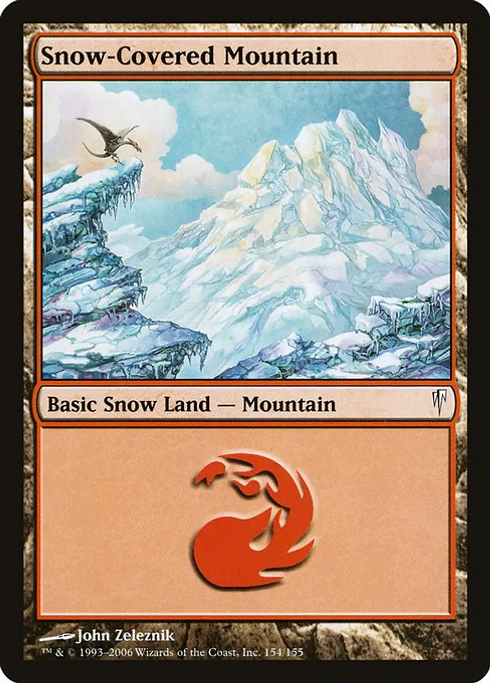 Carta Magic - Snow-Covered Mountain - Idioma: Español - Edicion: Coldsnap 1