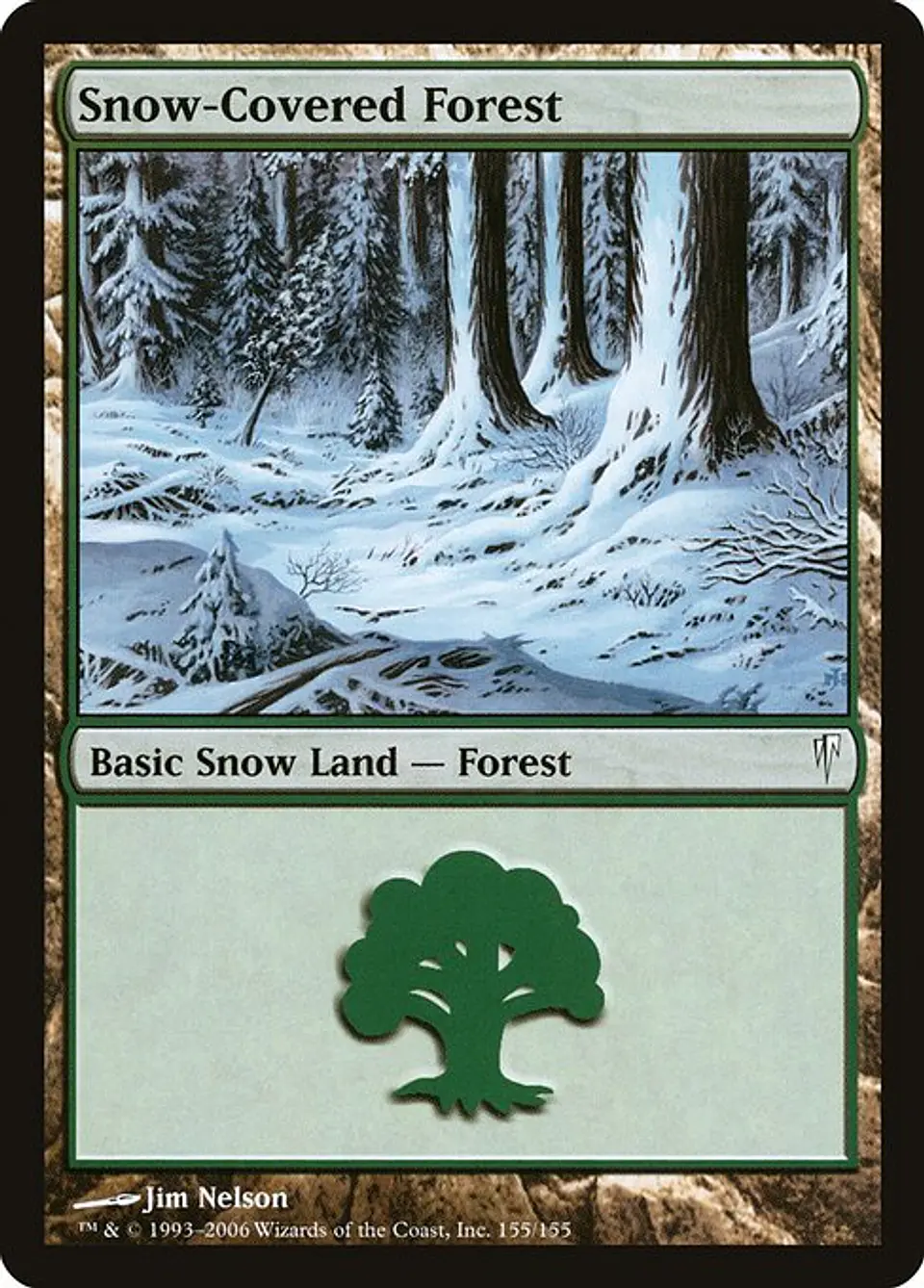 Carta Magic - Snow-Covered Forest - Idioma: Español - Edicion: Coldsnap 1