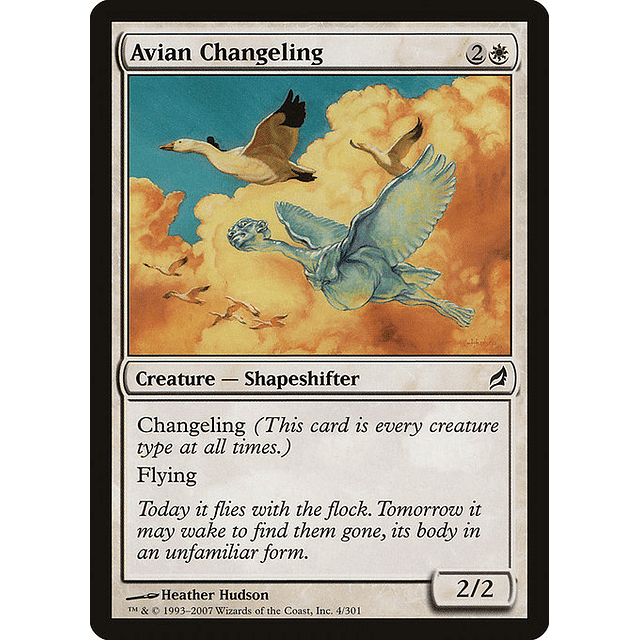 Carta Magic - Avian Changeling - Idioma: Español - Edicion: Lorwyn