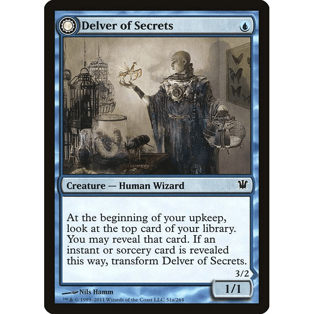 Carta Magic - Delver of Secrets - Idioma: Español - Edicion: Innistrad