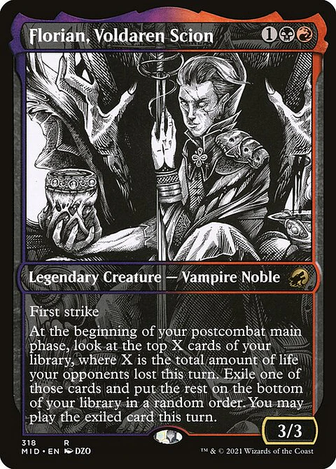 Carta Magic - Florian, Voldaren Scion - Idioma: Ingles - Edicion: Innistrad: Midnight Hunt