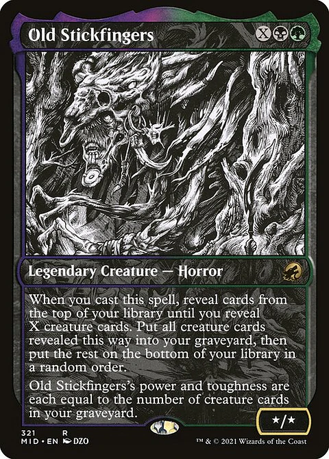 Carta Magic - FOIL Old Stickfingers - Idioma: Ingles - Edicion: Innistrad: Midnight Hunt