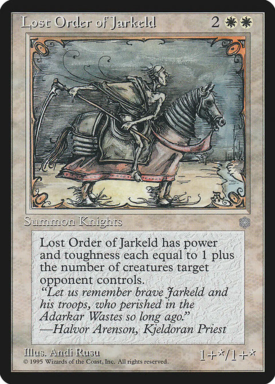 Carta Magic - Lost Order of Jarkeld - Idioma: Español - Edicion: Ice Age 1
