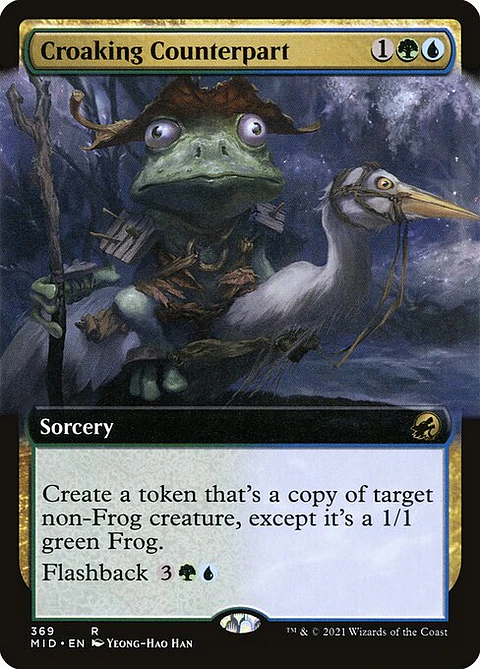 Carta Magic - FOIL Croaking Counterpart - Idioma: Ingles - Edicion: Innistrad: Midnight Hunt