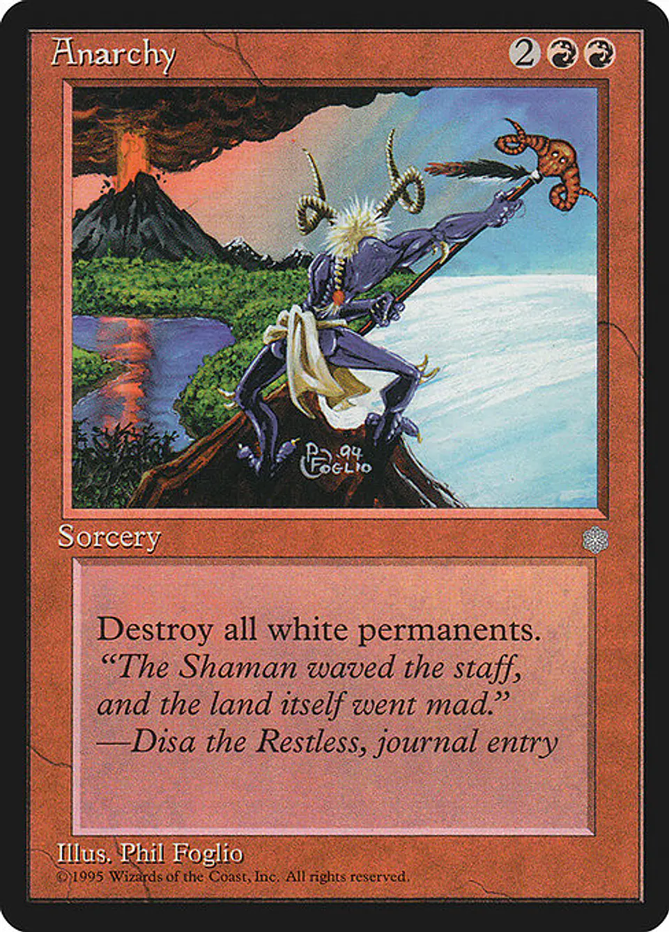 Carta Magic - Anarchy - Idioma: Español - Edicion: Ice Age 1