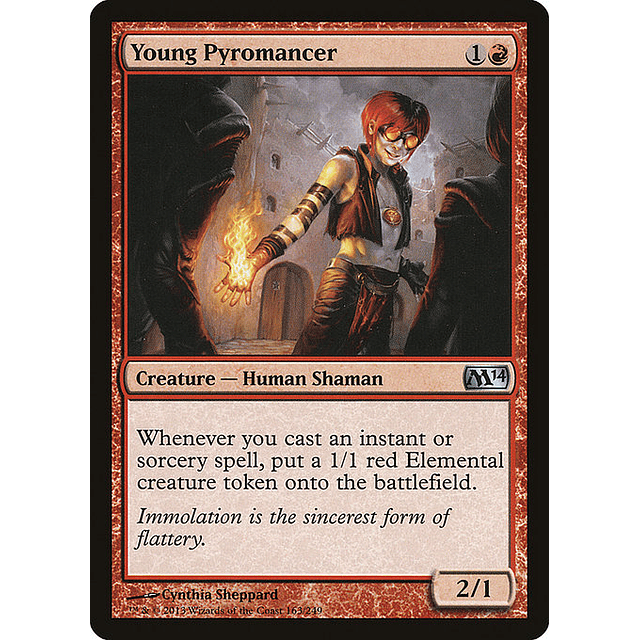 Carta Magic - Young Pyromancer - Idioma: Español - Edicion: Magic 2014