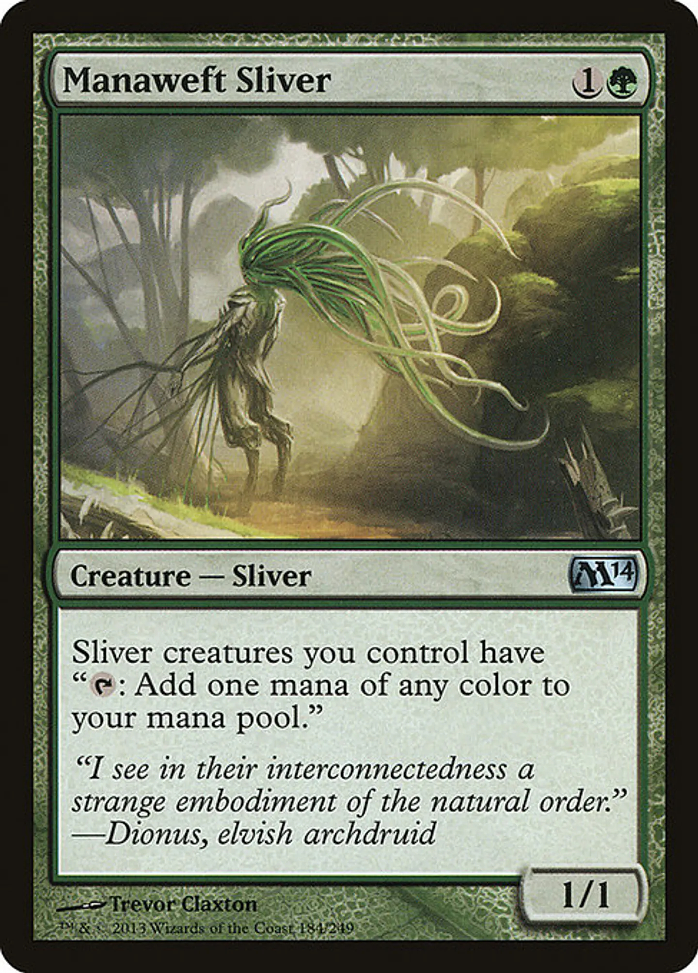 Carta Magic - Manaweft Sliver - Idioma: Español - Edicion: Magic 2014 1
