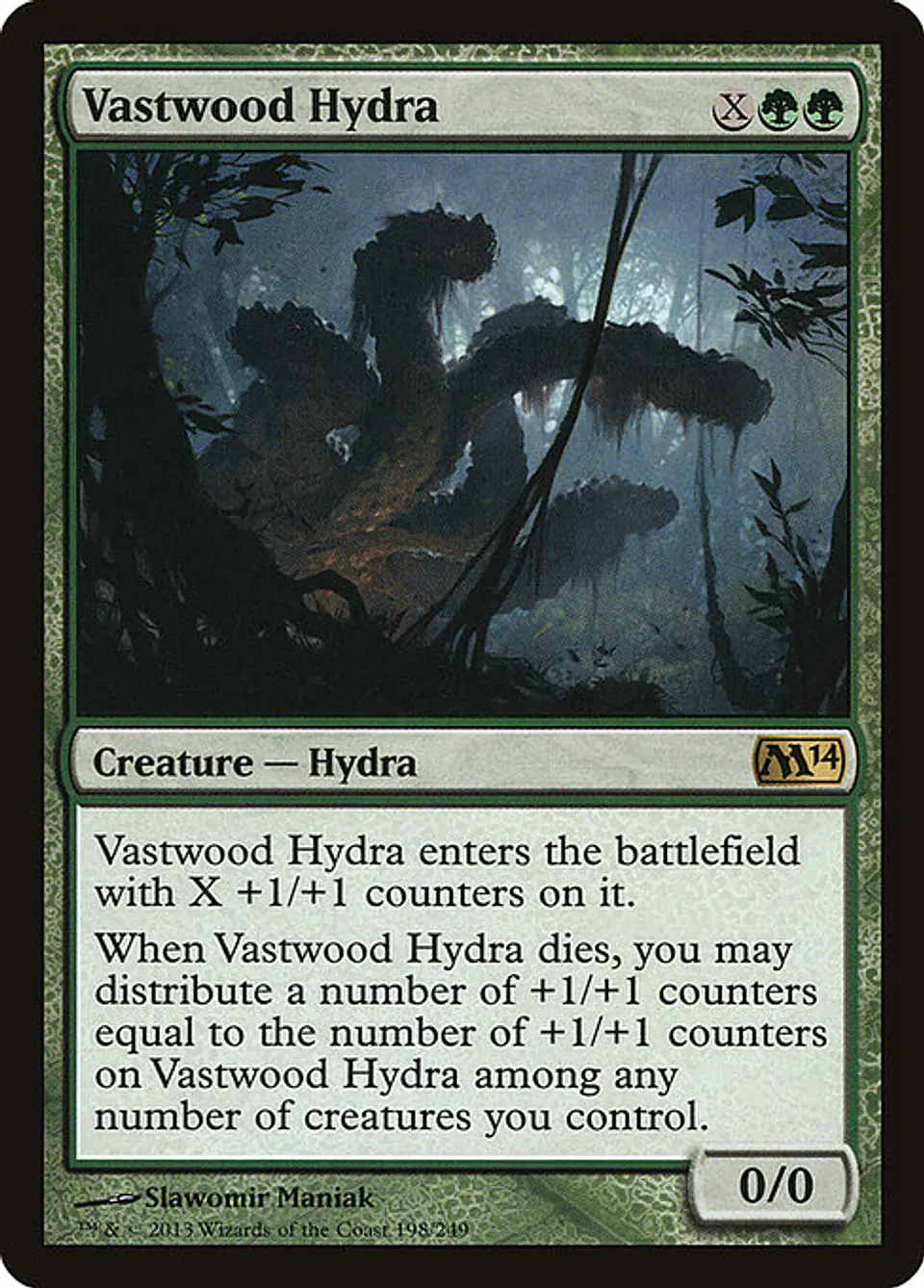 Carta Magic - Vastwood Hydra - Idioma: Español - Edicion: Magic 2014 1