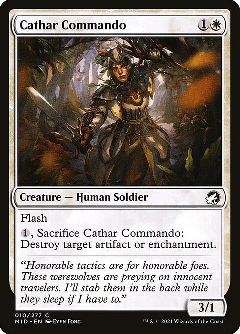 Carta Magic - FOIL Cathar Commando - Idioma: Ingles - Edicion: Innistrad: Midnight Hunt