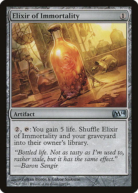 Carta Magic - FOIL Elixir of Immortality - Idioma: Español - Edicion: Magic 2014