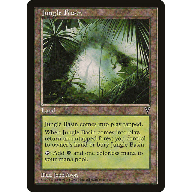 Carta Magic - Jungle Basin - Idioma: Español - Edicion: Visions