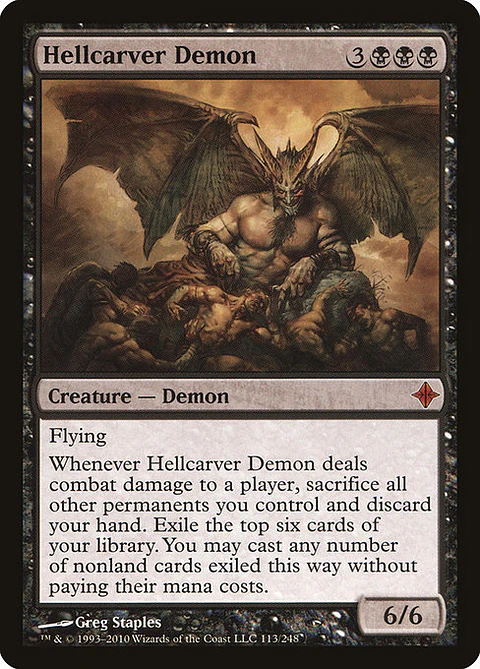 Carta Magic - Hellcarver Demon - Idioma: Español - Edicion: Rise of the Eldrazi