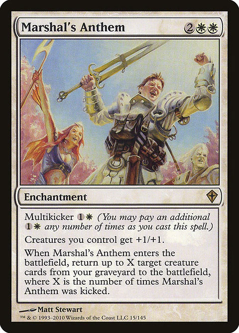 Carta Magic - Marshal's Anthem - Idioma: Español - Edicion: Worldwake