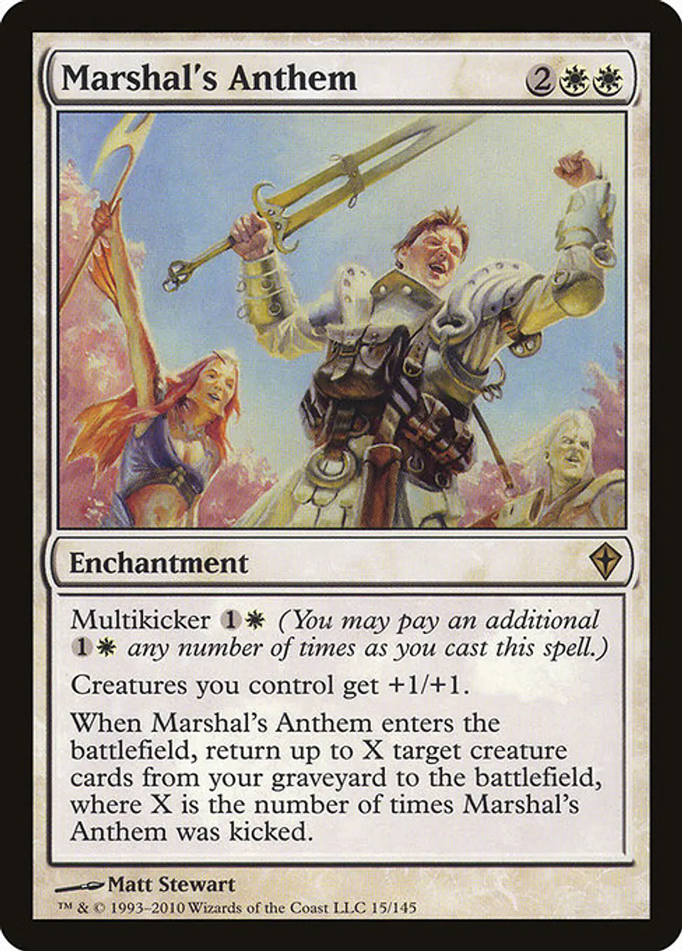 Carta Magic - Marshal's Anthem - Idioma: Español - Edicion: Worldwake 1