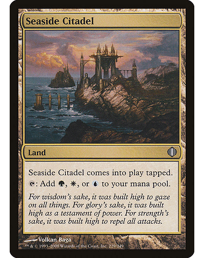 Carta Magic - Seaside Citadel - Idioma: Español - Edicion: Shards of Alara