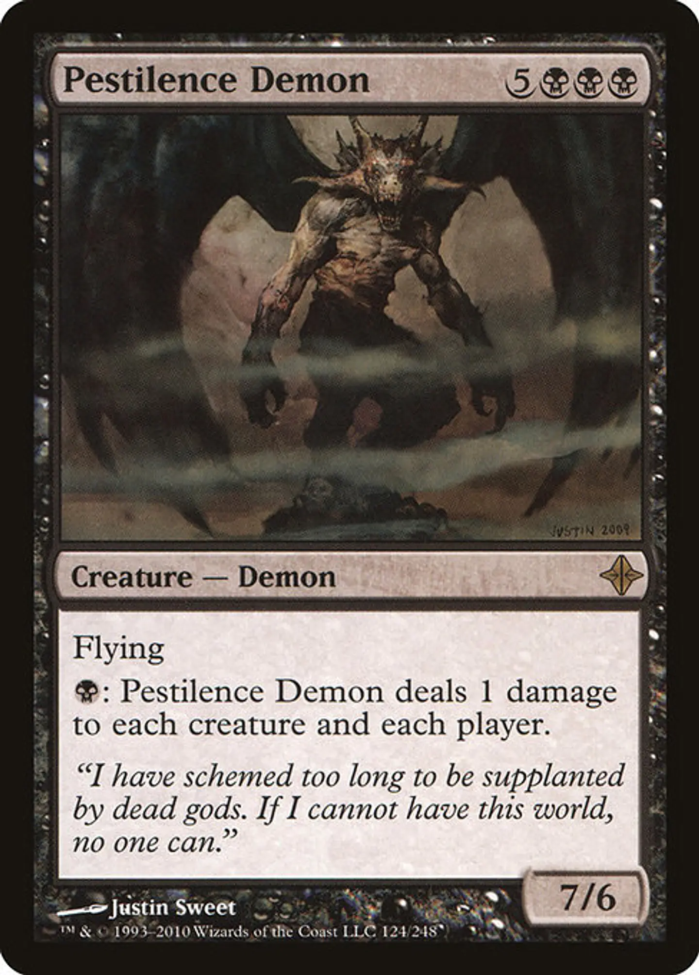 Carta Magic - Pestilence Demon - Idioma: Español - Edicion: Rise of the Eldrazi 1
