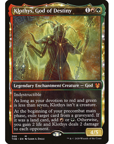 Carta Magic - FOIL Klothys, God of Destiny - Idioma: Ingles - Edicion: Theros Beyond Death Variants