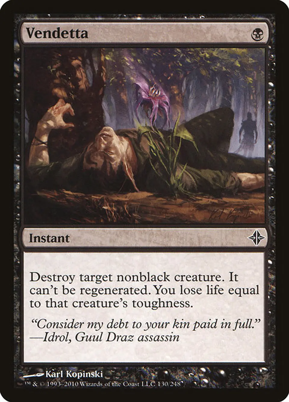 Carta Magic - FOIL Vendetta - Idioma: Español - Edicion: Rise of the Eldrazi 1